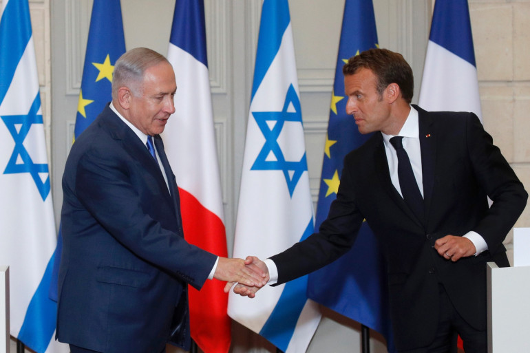 Macron condamné par Israël pour sa position sur l’État palestinien